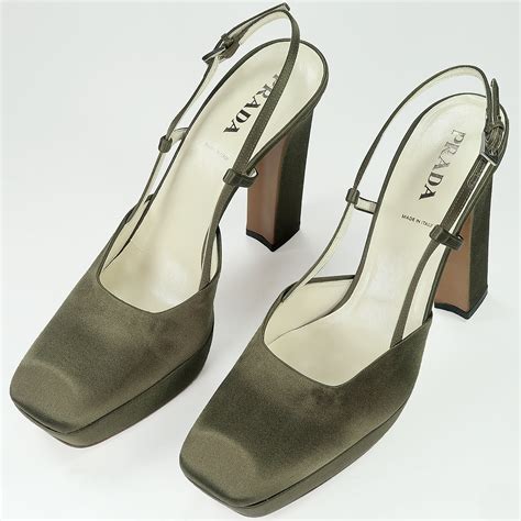 cream prada heels|Prada heels sale.